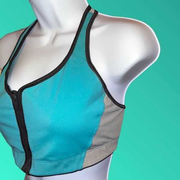 Victoria’s Secret VSX Front Zip Sports Bra Size Large - Picture 3 of 5